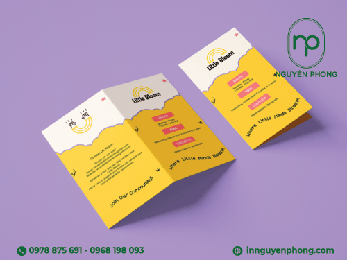 Thiết kế Brochure phong cách dễ thương